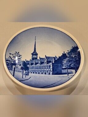 Vintage Royal Copenhagen Danish Mini Plate Signed Borsen
